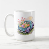 Mug Retro Teal & Purple Truck with Easter Eggs (Gauche)