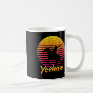 Mug Retro Texas Western Cowboy Yeehaw Horseback équita