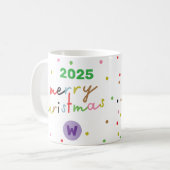 Mug REtro TEXTE PERSONNALISÉ POT POT MERRY NOËL (Devant gauche)