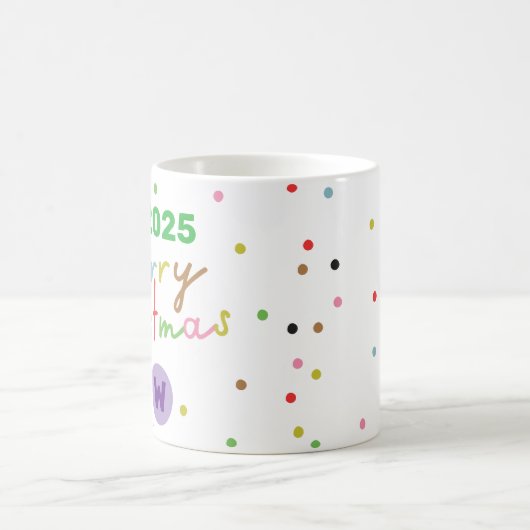 Mug REtro TEXTE PERSONNALISÉ POT POT MERRY NOËL (Centre)