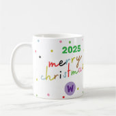 Mug REtro TEXTE PERSONNALISÉ POT POT MERRY NOËL (Gauche)