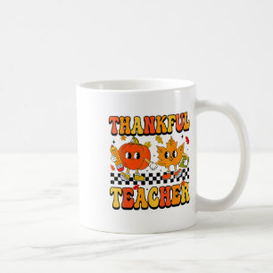Mug Retro Thankful Enseignant Super Thanksgiving Fall 