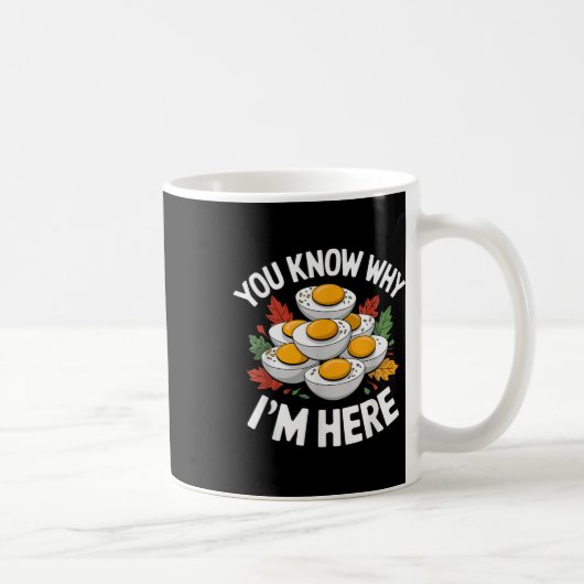 Mug Retro Thanksgiving Dinner You Know Why Im Here Dev (Droite)