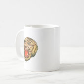 Mug Rétro tigre de Bengale (Devant gauche)