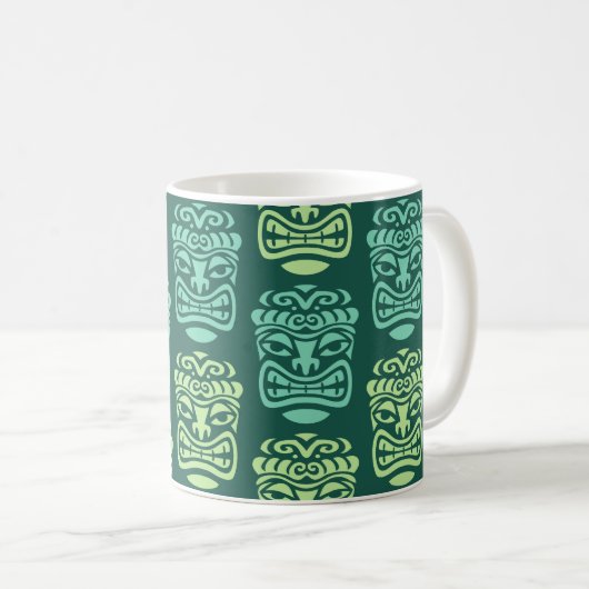 Mug Retro Tiki Beach Bar Pattern (Devant droit)