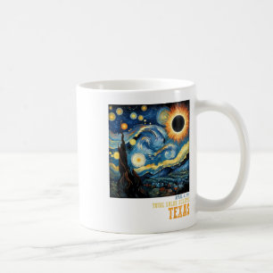 Mug Rétro Total Solaire Eclipse 2024 Texas Pour Hommes