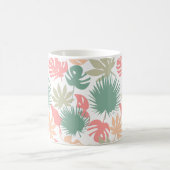 Mug Rétro, tropical, feuilles (Centre)