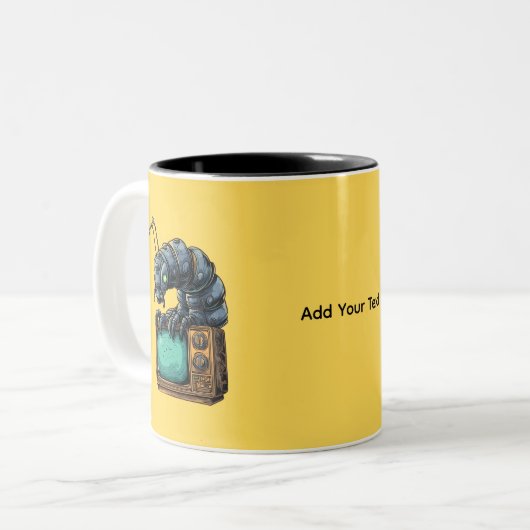 Mug Rétro TV Sci-Fi Bug (Devant gauche)