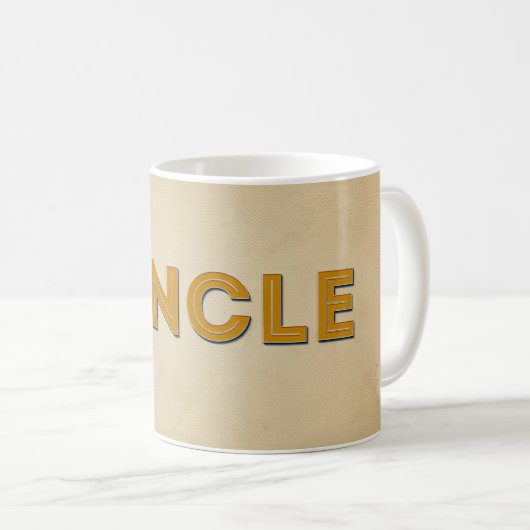 Mug Rétro typographie inspirée de Funcle (Devant droit)