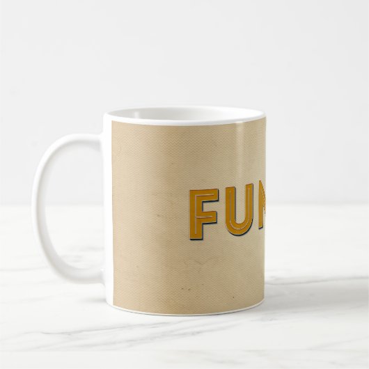 Mug Rétro typographie inspirée de Funcle (Gauche)