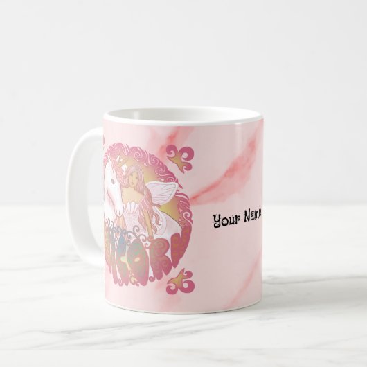 Mug Rétro Unicorn (Devant gauche)