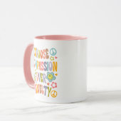 Mug Retro Vegan (Devant gauche)