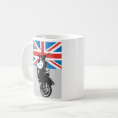 Mug Rétro Vespa de Moto | (Devant gauche)