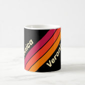 Mug Rétro VHS Rayures avec Nom (Centre)