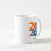 Mug Retro Vibes Graduation Class de 2025 (Devant droit)