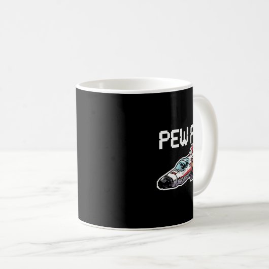 Mug Retro Video Game Ship Arcade Funny Nostalgia Gamer (Devant droit)