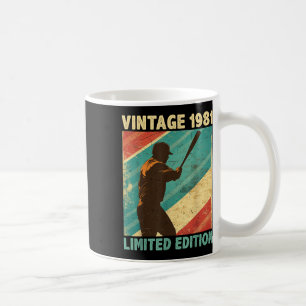 Mug Retro Vintage 1981 Baseball Lover Limited Edition