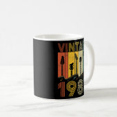 Mug Rétro Vintage 1983 Guitariste 1983 Anniversaire Gu (Devant droit)