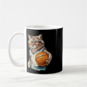 Mug Retro vintage Cat Lecture de l'esquisse (Gauche)