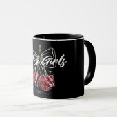 Mug Retro Vintage Cherry Quote Typography (Devant droit)