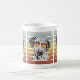 Mug Rétro Vintage Coucher de soleil Dalmatien Maman Pa