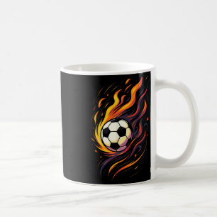 Mug Rétro Vintage Football Flames de Football Sport Ll