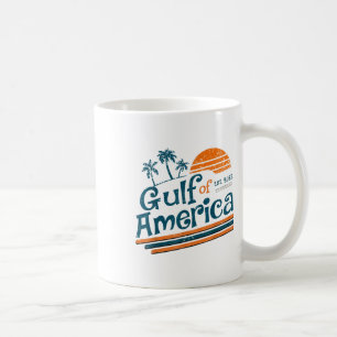 Mug Retro Vintage Gulf Of Us America 2025 American Fla