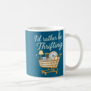 Mug Rétro Vintage Je Préfère Faire Du Shopping Dans Le