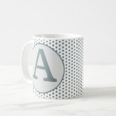Mug Rétro Vintage Nostalgique Points Verts (Devant gauche)