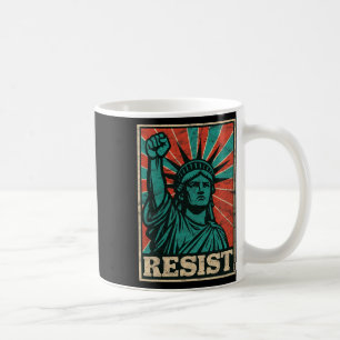 Mug Rétro Vintage Résiste À Trump Le Fascisme Statue D