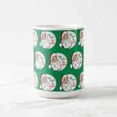 Mug Retro Vintage Santa Claus Mange Boisson (Centre)