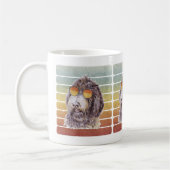 Mug Retro Vintage Sunset Newfypoo Maman Papa (Gauche)