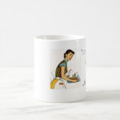 Mug Rétro visite de belle-mère de femme au foyer (Centre)