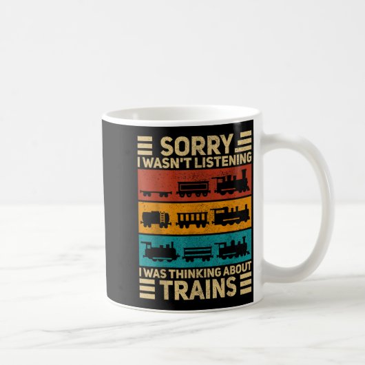Mug Retro Wagon Train Lover Model Railroad Conductor F (Droite)