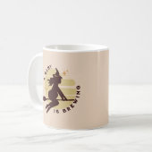 Mug Retro Witch Baby brasse Baby shower cadeau (Devant gauche)