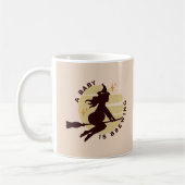 Mug Retro Witch Baby brasse Baby shower cadeau (Gauche)