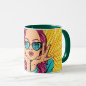 Mug Retro woman (Devant droit)