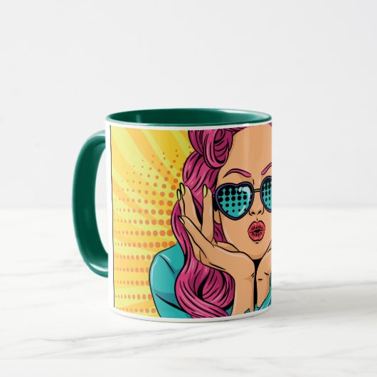 Mug Retro woman (Devant gauche)