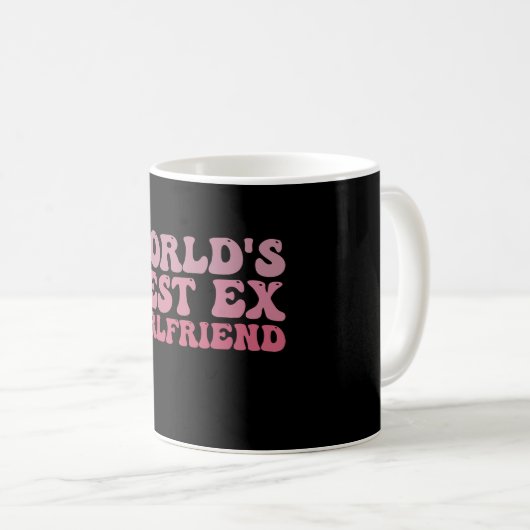 Mug Retro World's Best Ex Girlfriend Super (Devant droit)