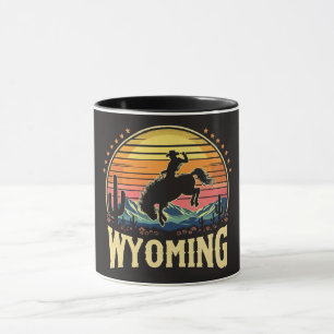 Mug Retro Wyoming Cowboy