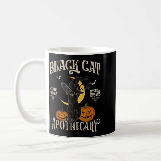 Mug Retro Y Halloween Costume Black Cat M Athecary (Gauche)