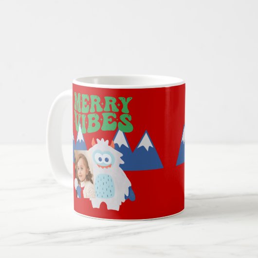 Mug Retro Yeti Whimsical Kids Noël (Devant gauche)