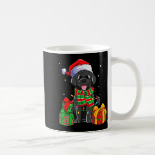 Mug Rétroéclairage de Noël Retriever Labrador Noir Xma