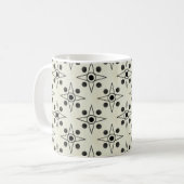 Mug rétrométrique, noir et ivoire (Devant gauche)