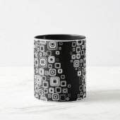 Mug Rétros carrés noirs et blancs (Centre)