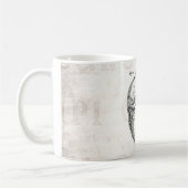 Mug Rétros coeurs cardiaques d'anatomie de coeur (Gauche)