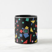 Mug Rétros formes géométriques d'art de bruit 80s (Centre)