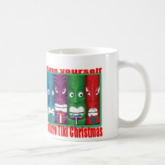 Mug RetroTikiChristmasHeads-ClassicWhiteMug 11oz
