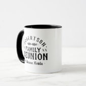 Mug Retrouvailles familiales personnalisées rustiques  (Devant gauche)