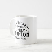 Mug Retrouvailles familiales personnalisées rustiques  (Devant gauche)